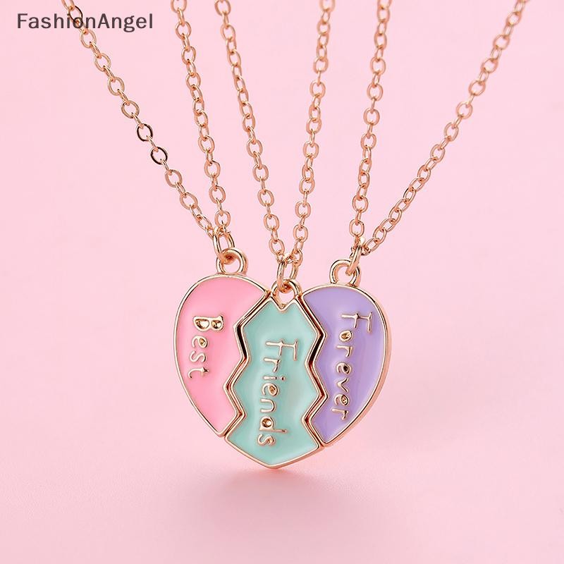 Fashionangel 1 Bộ Vòng Cổ BFF Cho Chị BFF Sinh Nhật Tình Bạn Trang Sức Quà Tặng Người Bạn Thân Nhất Mãi Mãi Vòng Cổ Cho 3 Cô Gái Phù Hợp Với Trái Tim Mặt Dây Chuyền VN