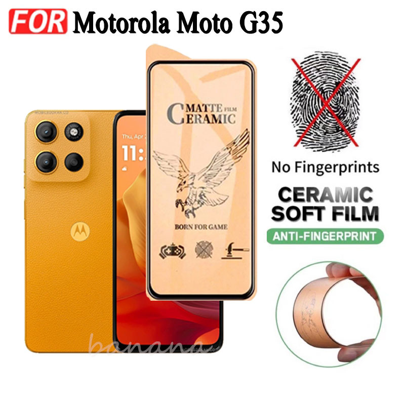 Ốp điện thoại chống sốc 3 trong 1 Motorola G15 cho Moto G35 G75 G05 G45 Phim mờ gốm + Phim ống kính máy ảnh