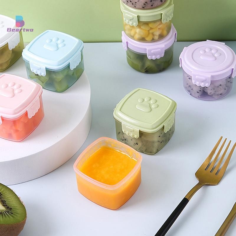 < Beartwo > 1 Chai Vuông Tròn Gia Vị Cà Chua Chai Nước Sốt Mật Ong Mù tạt Salad Trang Điểm Nhà Bếp Hộp Đựng Nước Sốt Bento Đẹp