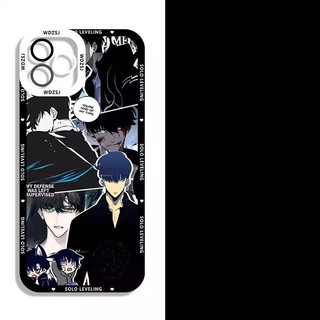 Ốp Điện Thoại Cho IPhone 11 12 Pro Max 13 Mini 6 6S 7 8 Plus SE 2020 2022 Vỏ TPU Trong Suốt Solo Leveling Cool 3D Bảo Vệ Toàn Diện Retro Camera Bảo Vệ Mặt Sau