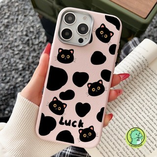 Ốp Điện Thoại Da Mèo Bò Cho Tecno Camon 30 30s 20 Pro 16S 15 Air 12 Spark Go 2025 2024 2023 2022 Vỏ Hoạt Hình Dễ Thương Đơn Giản Vỏ Mềm Chống Sốc