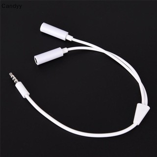 Ndy 3.5mm AUX Audio Mic Splitter Cáp Tai nghe Bộ chuyển đổi tai nghe Nam sang Nữ N