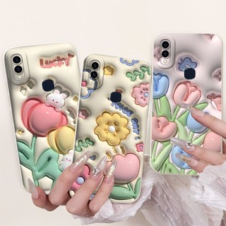 Vivo V11i V11 (Ấn Độ) Y97 Vỏ Điện Thoại Hoạt Hình Gấu Trúc Thỏ Dễ Thương Vivo 1806 Vỏ Silicon Mềm Bảo Vệ Ống Kính
