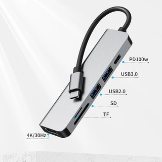 Trạm nối HUB Type C cho macbook Pro M4 M3 M2 M1 Air 13 15 inch 4K HDMI PD 100W USB 3.0