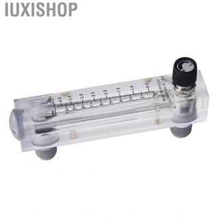 Iuxishop 0,1-1GPM Loại bảng điều khiển Ống lưu lượng kế chất lỏng Núm điều chỉnh Công cụ đo đồng hồ nước