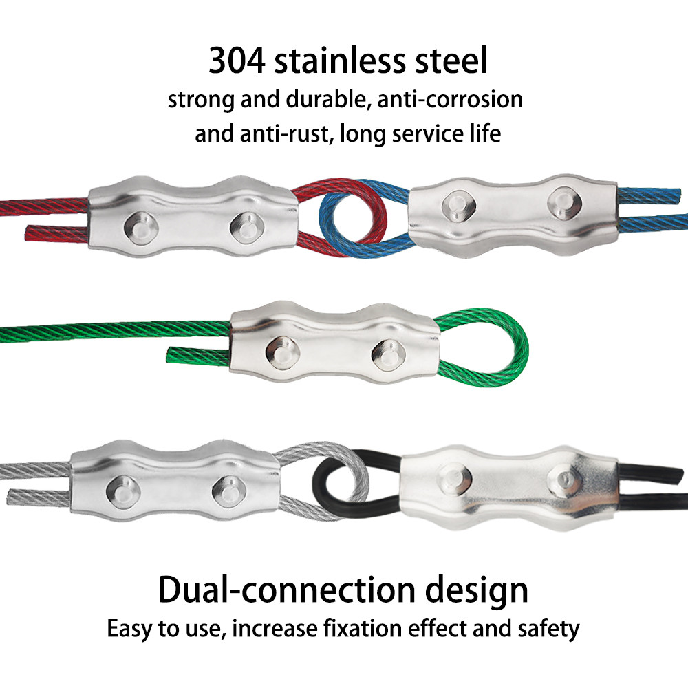 2 / 3 / 4mm Có Thể Điều Chỉnh Thép Không Gỉ Treo Slings Kính Thiên Văn Với Lớp Phủ PVC Dây Khóa Dây Hình Ảnh Placard Phụ Kiện