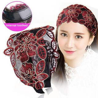 Băng đô rộng vành dành cho nữ, chống trượt có răng, phù hợp trang trí tóc