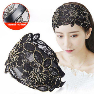 Băng đô rộng vành dành cho nữ, chống trượt có răng, phù hợp trang trí tóc