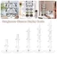 ITRUMPET Kính Mắt Thể Hiện Chân Đế, Kính Mát Trong Suốt Acrylic Giá Trưng Bày Kính, Giá Đỡ Kính Mát Nhiều Lớp Kệ Trưng Bày Kính