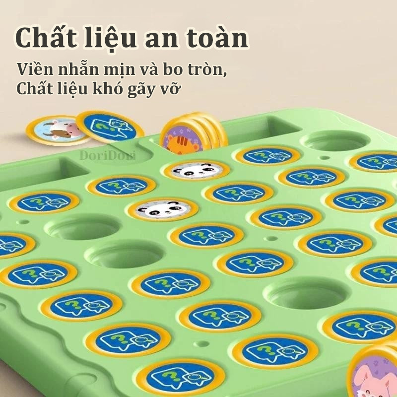 Đồ chơi Lật cờ vua xếp hình rèn luyện trí nhớ, tư duy cho trẻ,cặp trẻ em, tương tác giữa cha mẹ và con cái