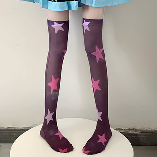 [Tất nữ oklife] Tất dài ống in hình Lolita phù hợp với váy cô gái Lisi Quần legging COS dễ thương