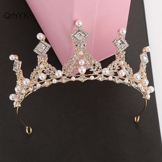 Nhà Máy Thời Trang Lãng Mạn Nhiều Màu Công Chúa Tiaras Vương Miện Cho Nữ Cô Gái Thời Trang Prom Vương Miện Tiệc Cưới Phụ Kiện Tóc QrhYK