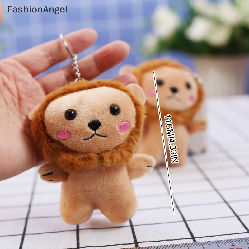 FashionAngel Đáng Yêu Sư Tử Sang Trọng Hoạt Hình Động Vật Nhồi Bông Búp Bê Móc Khóa Sang Trọng Đồ Chơi Ba Lô Dễ Thương Mặt Dây Chuyền Chìa Khóa Cho Trẻ Em Quà Tặng VN
