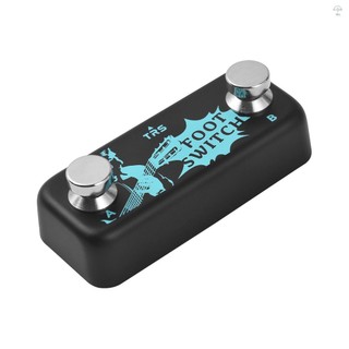 Bàn đạp điều khiển hiệu ứng bàn đạp Dual Footswitch A B Channel Footswitch 6.35mm Đầu vào âm thanh nổi Cắm và chạy cho bộ điều khiển hiệu ứng toàn diện Bàn đạp hiệu ứng điều khiển