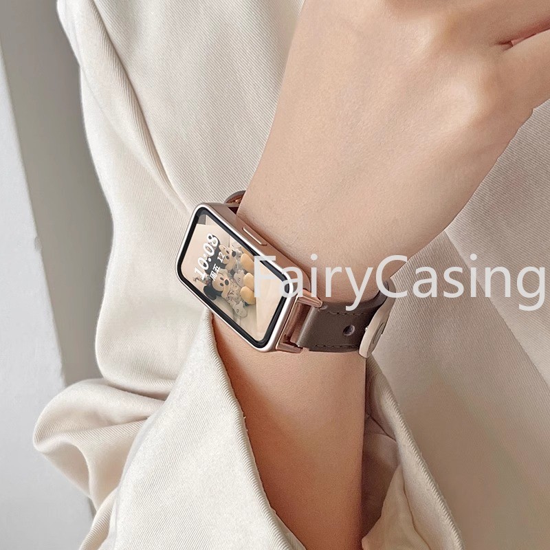Dây Da Phổ Biến Cho Huawei Watch Band 11 Pro 10 9 8 NFC Vòng Tay Thời Trang Thay Thế Dây Đeo Tay Phụ Kiện