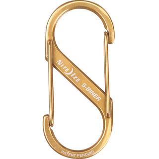 Niteize Thép không gỉ Carabiner 8 hình, móc khóa đa năng, treo chai nước, móc mở đôi