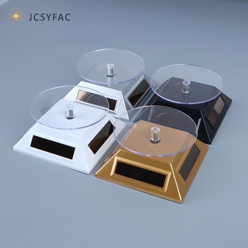 Jcsyfac Kệ và đạo cụ trang sức Vòng đồng hồ Giá đỡ màn hình điện thoại Trưng bày năng lượng mặt trời Xoay 360 Bàn xoay Mới
