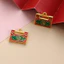 Hợp kim cổ cát bắn xanh bầu khóa cửa vô địch, mặt dây chuyền không phai, vòng cổ đục lỗ, DIY phụ kiện trang sức hai mặt