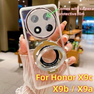 Ốp nhiều màu sắc cho Honor X9C x9b x9a Smart 5g honorx9c honorx9b x9csmart Silicone chống sốc với vòng CD 3D giá đỡ điện thoại Ốp lưng đi kèm với màng bảo vệ máy ảnh