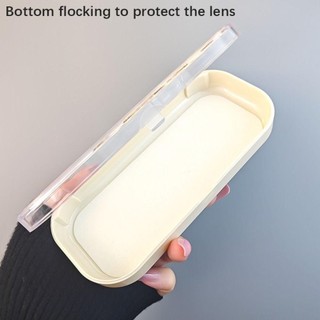 Kính mát NCE nơ nhựa trong suốt hoa bướm, kèm hộp đựng - Phù hợp cho người lão thị