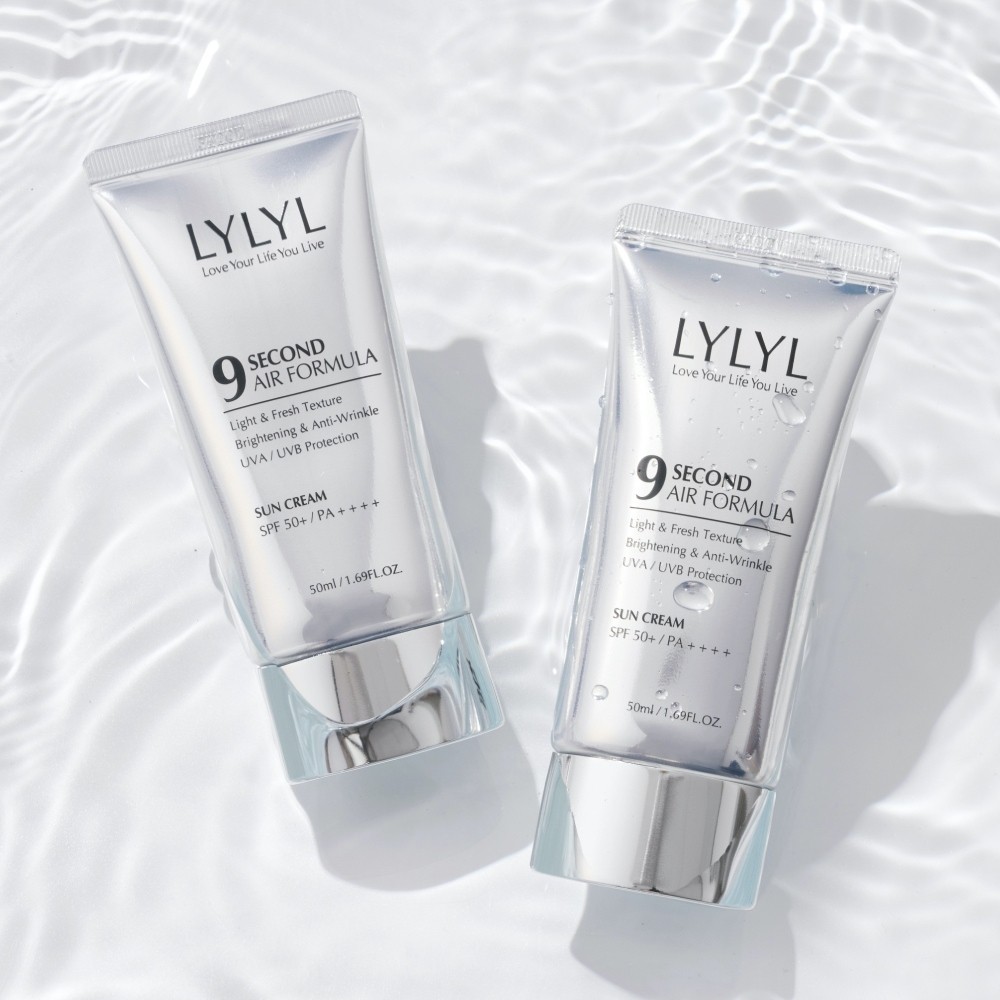 Kem chống nắng làm sáng và cải thiện nếp nhăn LYLYL NINE SECOND AIR FORMULA SUNCREAM 50ml  | DAMDAVN