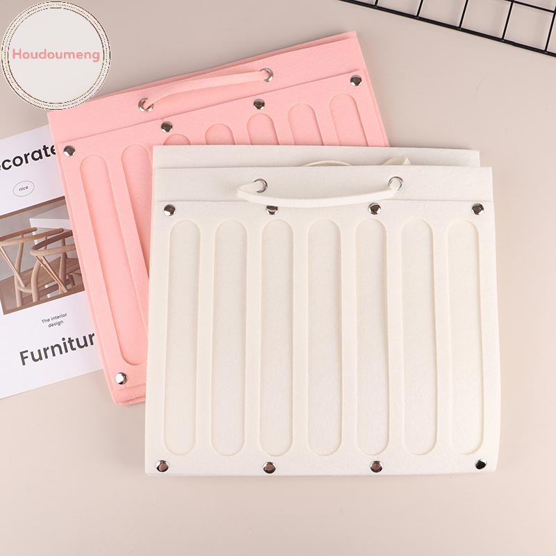 Hodou Vuốt Tóc Kẹp Lưu Trữ Màu Hồng Sắp Xếp Dành Cho Nữ Bé Gái Nỉ Màn Hình Kẹp Tóc Kính Mát Phụ Kiện Túi Đựng VN