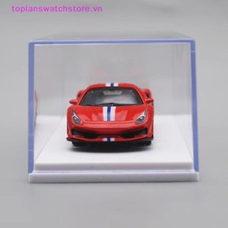 Toplanswatchstore 1: 64 Hộp trưng bày mô hình ô tô Vỏ bảo vệ trong suốt Acrylic Bụi Bìa cứng Bảo quản Giá đỡ VN