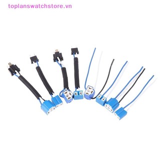 Toplanswatchstore H7 H4 Xe Tải Ô Tô Nữ Nam Gốm Pha Nối Dài Kết Nối Cắm Đèn Bóng Đèn Ổ Cắm Adapter 12V 4A VN