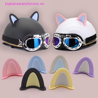 Toplanswatchstore 2 Chiếc Tai Mũ Bảo Hiểm Trang Trí Xe Máy Điện Dễ Thương Dán Trang Trí Nhiều Màu Mũ Bảo Hiểm Xe Máy Đa Năng Phụ Kiện VN