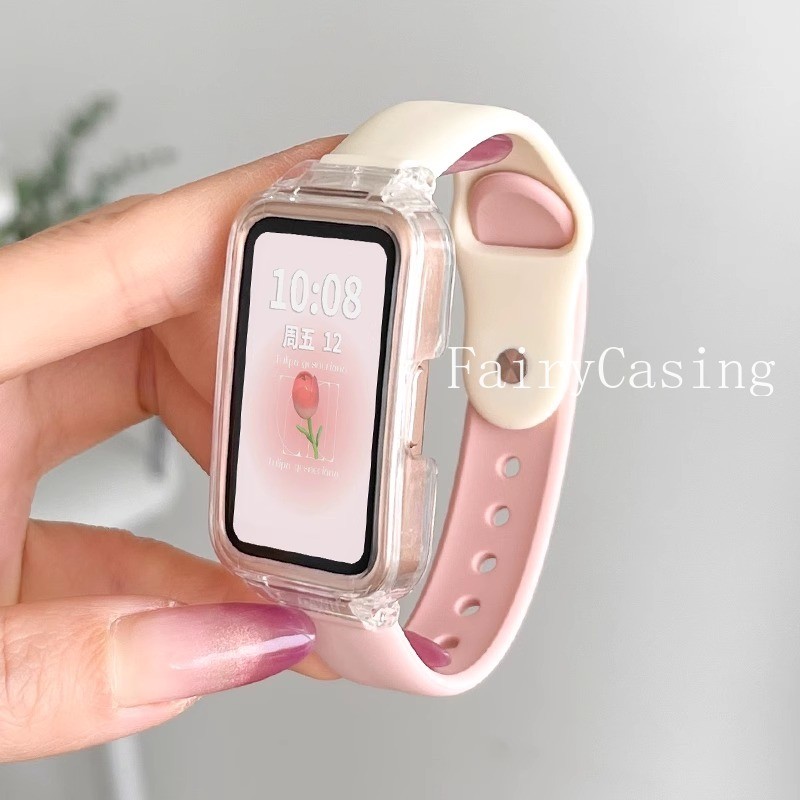 Dây Đeo Mỏng Cho Huawei Band 11 Pro 10 9 8 NFC Phụ Kiện Thể Thao Vòng Tay Silicon Correa Cho Honor 9 6 7 Dây Đeo Tay