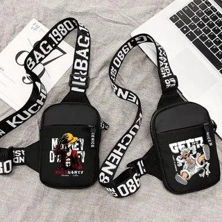 Túi đeo chéo One Piece mới hoạt hình nhẹ, thời trang, đựng điện thoại, đeo vai đa năng cho du lịch