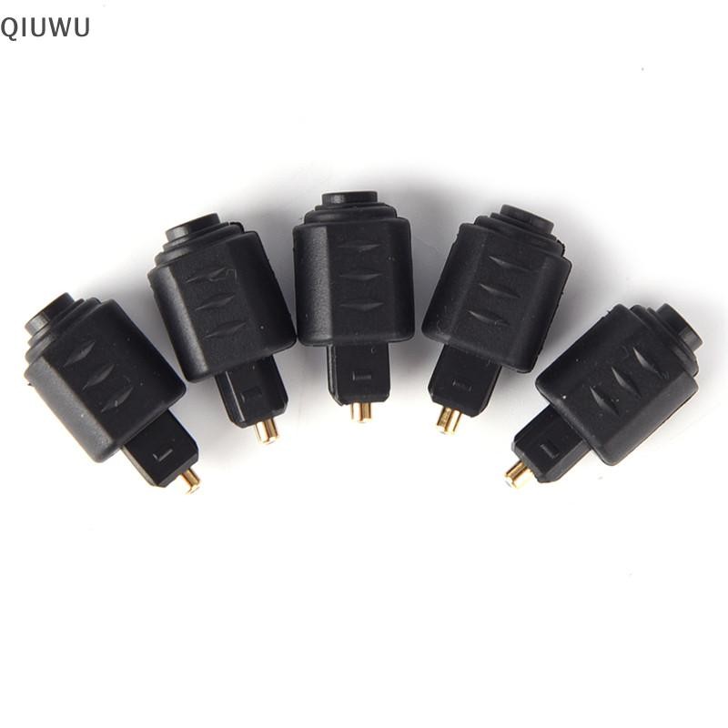 Bộ chuyển đổi âm thanh quang Mini QIUWU Giắc cắm nữ 3,5 mm sang kỹ thuật số Toslink Nam.
