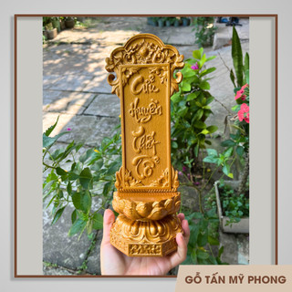 Chạm khắc theo yêu cầu Bài vị thờ - Linh vị thờ - Hương vị gỗ Cửu Huyền Thất Tổ, thờ gia tiên