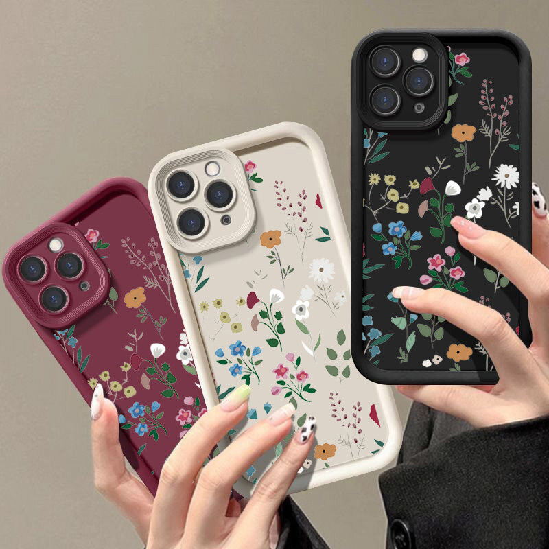 Ốp Lưng Hoa Và Cây Cho Google Pixel 9 8 7 Pro 5G Pixel 7A 8A 9 Pro XL Ốp Lưng Silicon Mềm Bảo Vệ Camera Matte Chống Sốc In Thời Trang