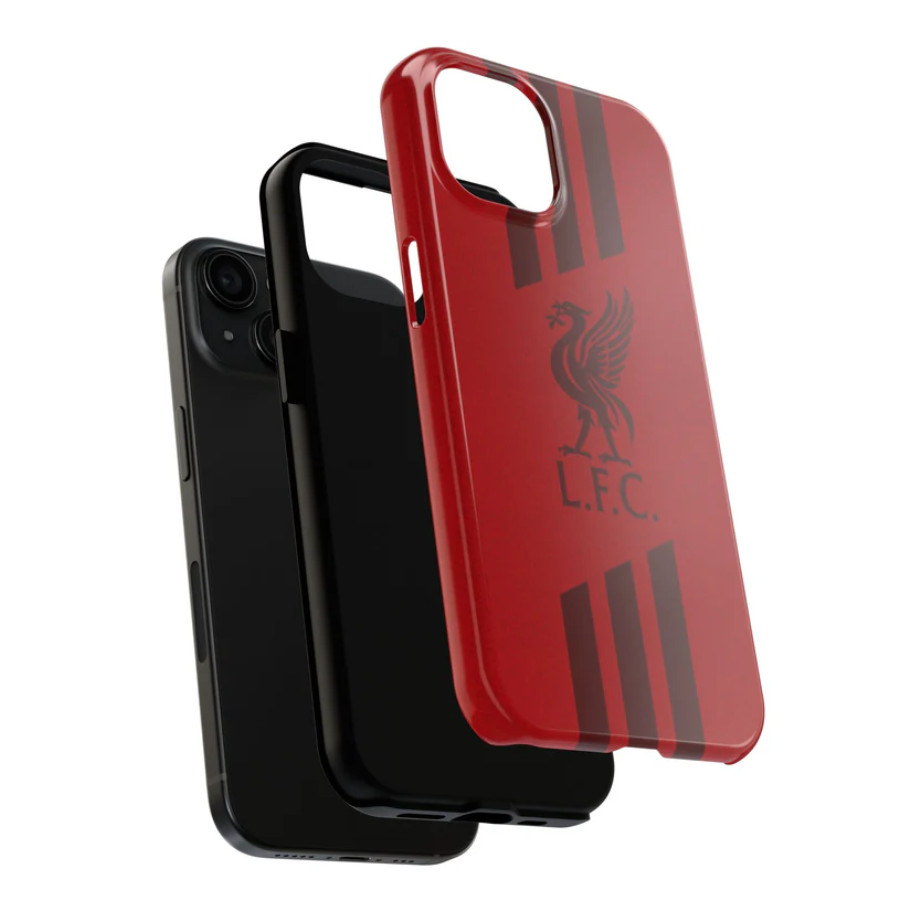 Ốp Điện Thoại Liverpool FC Cho iPhone17 16Pro 15ProMax 14Pro 13 12 XSMAX 13mini 8PLUS Ốp Lưng Cứng Bóng 2in1