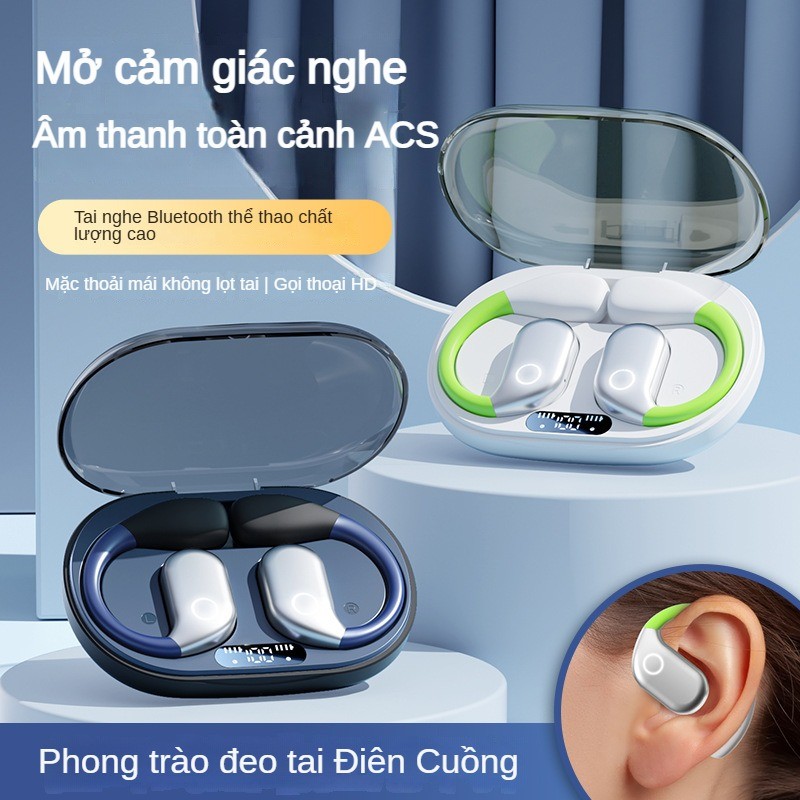 Phong Cách Mới Treo Tai Loại OWS Tai Nghe Bluetooth Không Dây Chạy Thể Thao Không Trong Tai Đầu Khử Tiếng Ồn
