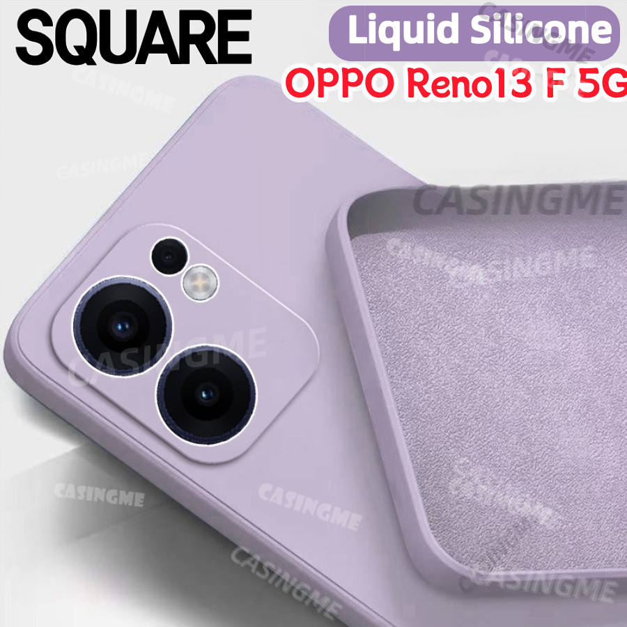 Oppo Reno13 F 5G 2025 Vỏ Silicon Lỏng Vuông Mềm Cho OPPO Reno 13 Reno13F Reno13 F Pro 13F OppoReno13F 5G 4G Vỏ Điện Thoại Thoải Mái Silicon Ốp Lưng Mềm Chống Sốc