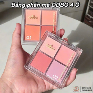 [ODBO] Bảng Phấn Mắt 4 Ô ODBO Signature 4 Shades Bluscher Cosmetic