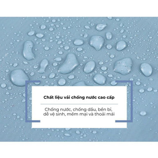 Tạp dề nhà bếp chống thấm nước BUNA có túi họa tiết dễ thương dành cho nam và nữ Tạp dề có bông lau
