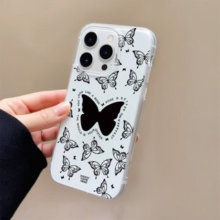 Glossy imd Beautiful Life Butterfly Illustration Casing Cho iPhone 16 15 14 13 12 11 Pro Max XR X XS