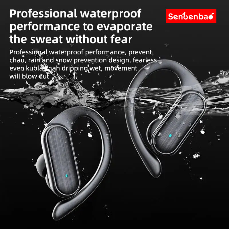 Tai nghe Bluetooth không dây Senbenbao A520 – Âm trầm sâu, chống nước, thể thao Tai nghe không dây đích thực có Mic tích hợp cho cuộc gọi