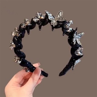 Strongaroetrtomj Tính Khí Thanh Lịch Pha Lê Tóc Nhẫn Thời Trang Hàn Quốc Ngọt Ngào Chống Trơn Trượt Tiệc Cưới Phụ Kiện Tóc VN