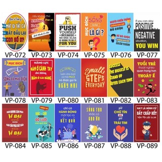 39K. Tranh động lực, văn phòng, tranh phòng khách, trang châm ngôn trang trí phòng học, Slogan truyền động lực làm việc.