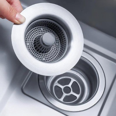 Bộ Lọc Rác Bồn Rửa Bát,Nút Chặn Thoát Nước,Khay Giỏ Lọc 3 In1 Ngăn Mùi Hôi, Thức ĂnThừaBồn Rửa Nhà Bếp,Giỏ Lọc Rác FE123