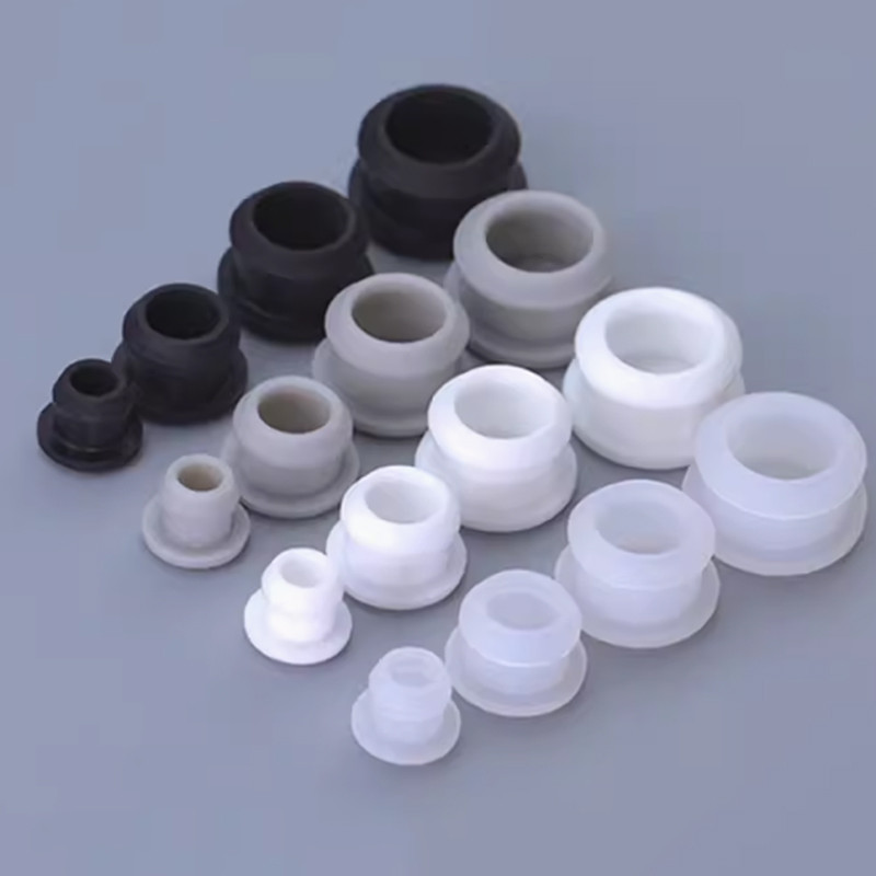 Màu Xám Trong Suốt Silicon Cao Su Lỗ Mũ Loại T Cắm Bao Snap-on Gioăng Trống Cuối Nắp Niêm Phong Nút Chặn 2.5-50.6mm