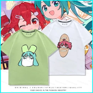 Áo thun Hatsune Mikukasane teto hoạt hình anime dễ thương tay ngắn