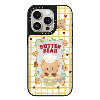 Bơ Bánh Quy Gấu Kính Cứng Ốp Lưng Điện Thoại iPhone 17 Pro Max 16 Plus 15 14 13 12 11 Ốp Lưng Bọc Hoàn Toàn Chống Sốc Phía Sau Vỏ Acrylic