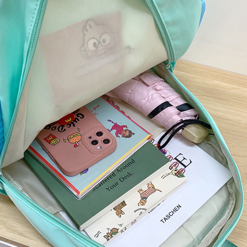 Yu Sanrio Hangyodon Ba Lô Cho Học Sinh Dung Tích Lớn Nhẹ Thời Trang Nữ Hoạt Hình Túi Đi Học