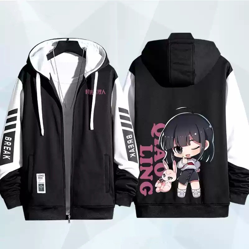 SY3 Link Click Cheng Xiaoshi Lucas anime Dây Kéo Áo Khoác Áo Unisex Top YS3