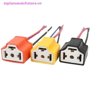 Toplanswatchstore Chất Lượng Cao H4 Dây Gốm Ba Lỗ Bóng Đèn Ô Tô Dây Cắm Ổ Cắm Bán Tự Động H4 Đầu Nối Cắm VN